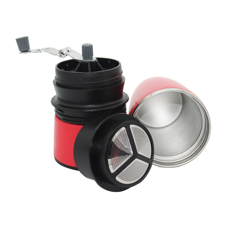 Portable Drip Coffee Maker Manual Mill Grinder Kettle Espresso Coffee Bottle Pot Mug Cup Outdoor Pour Over Dripper Filter Travel
