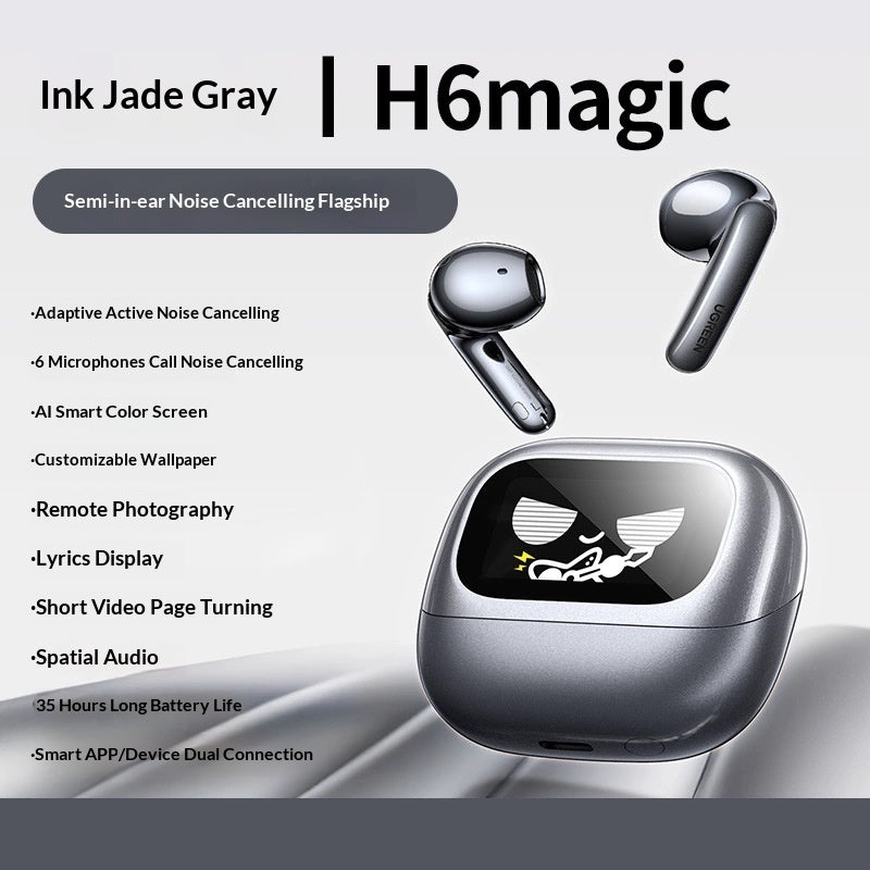 Active Noise-Canceling Semi-In-Ear Bluetooth Earbuds