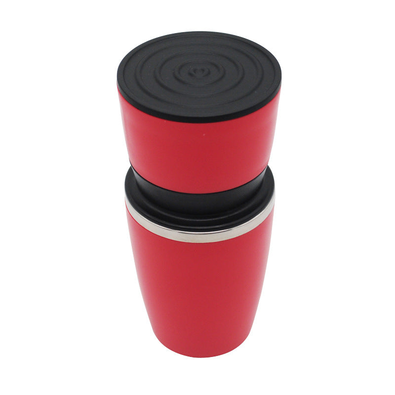 Portable Drip Coffee Maker Manual Mill Grinder Kettle Espresso Coffee Bottle Pot Mug Cup Outdoor Pour Over Dripper Filter Travel
