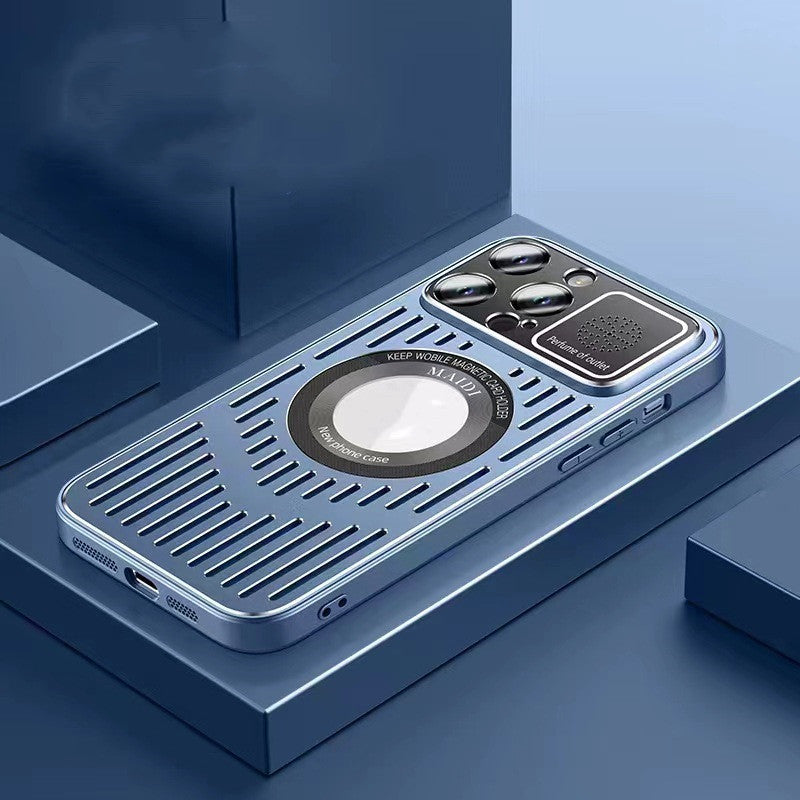 Cooling Magnetic Mobile Phone Large Window Protective Cover