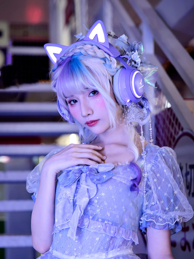 Net Red Same Style Luminous Cat Ear Headphones