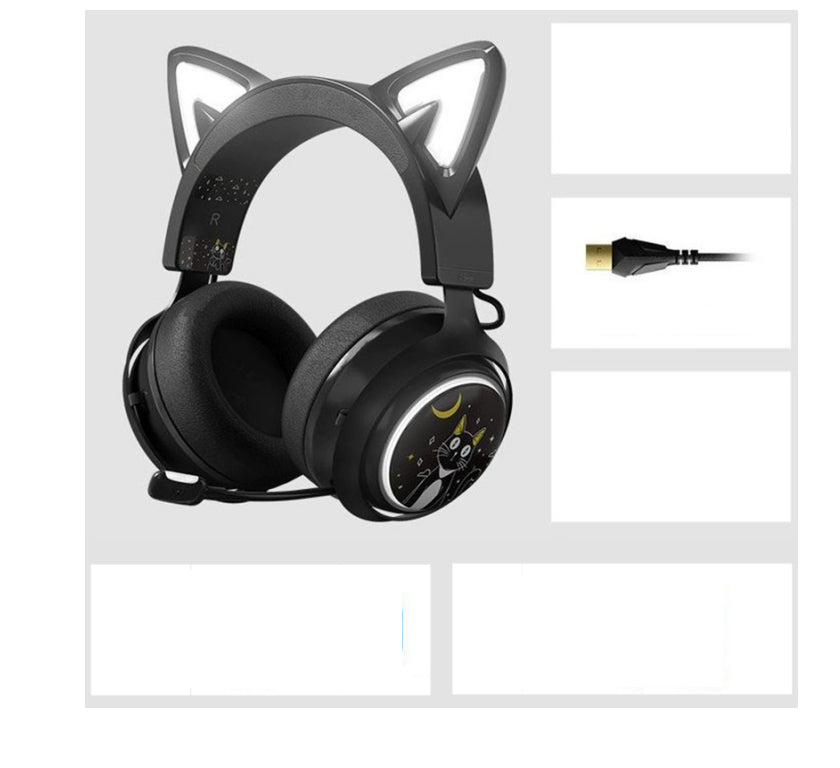 Net Red Same Style Luminous Cat Ear Headphones
