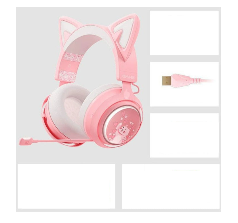 Net Red Same Style Luminous Cat Ear Headphones