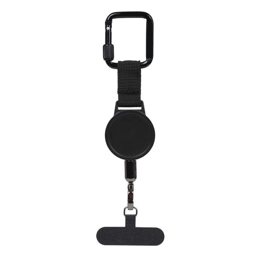 Anti-theft mobile phone holder with locking buckle and rope for hiking, cycling and rock climbing to prevent falls