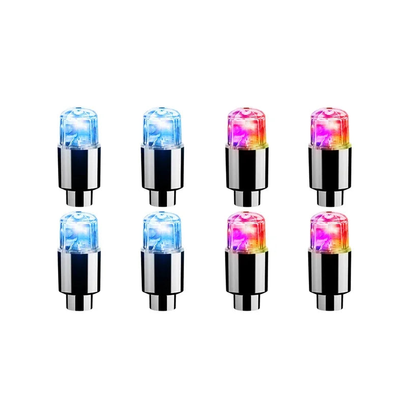 2/4/8Pcs Tire Valve Cap Lights Durable Tire Lights For Car Air Valve Caps With Lights For Motorcycles Bicycles Electric Vehicles