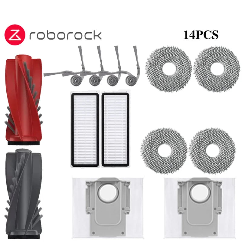 Roborock Qrevo Curv Robot Vacuum Cleaner Accessories Main Roller Side Brush Hepa Filter Mop Cloth Dust Bag Parts Replacement