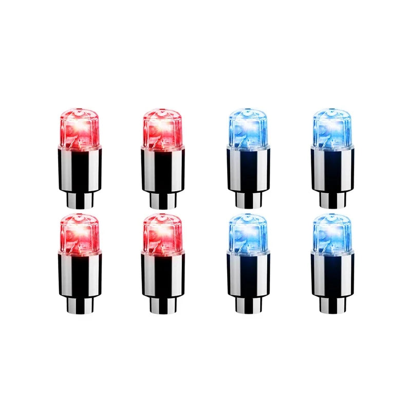 2/4/8Pcs Tire Valve Cap Lights Durable Tire Lights For Car Air Valve Caps With Lights For Motorcycles Bicycles Electric Vehicles