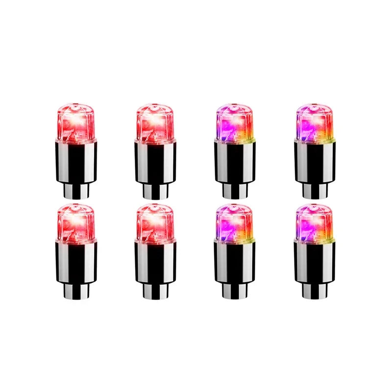 2/4/8Pcs Tire Valve Cap Lights Durable Tire Lights For Car Air Valve Caps With Lights For Motorcycles Bicycles Electric Vehicles
