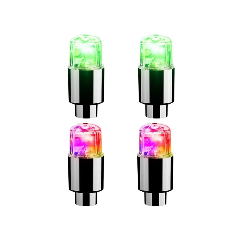 2/4/8Pcs Tire Valve Cap Lights Durable Tire Lights For Car Air Valve Caps With Lights For Motorcycles Bicycles Electric Vehicles