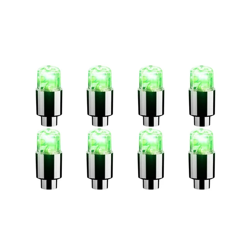 2/4/8Pcs Tire Valve Cap Lights Durable Tire Lights For Car Air Valve Caps With Lights For Motorcycles Bicycles Electric Vehicles