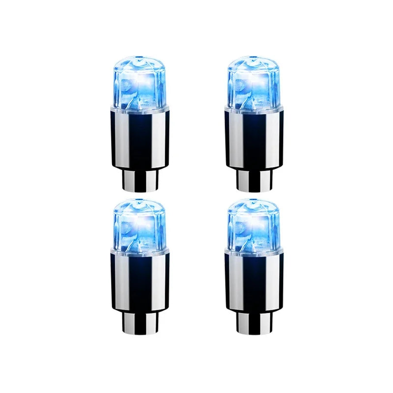 2/4/8Pcs Tire Valve Cap Lights Durable Tire Lights For Car Air Valve Caps With Lights For Motorcycles Bicycles Electric Vehicles