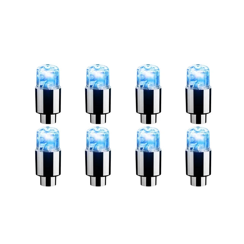 2/4/8Pcs Tire Valve Cap Lights Durable Tire Lights For Car Air Valve Caps With Lights For Motorcycles Bicycles Electric Vehicles