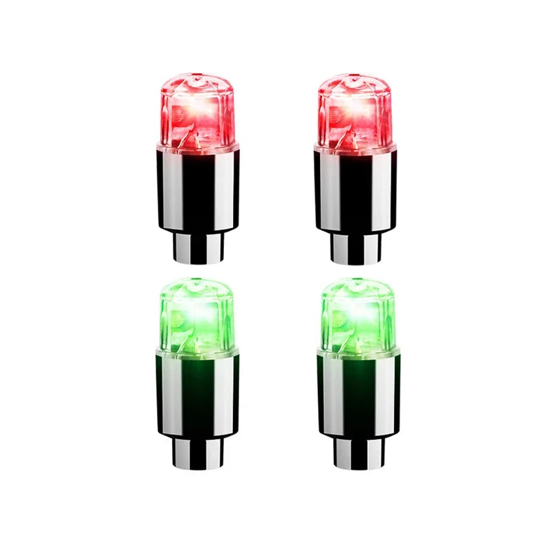 2/4/8Pcs Tire Valve Cap Lights Durable Tire Lights For Car Air Valve Caps With Lights For Motorcycles Bicycles Electric Vehicles