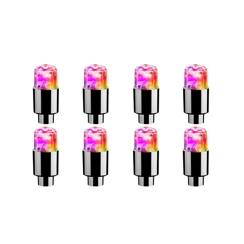2/4/8Pcs Tire Valve Cap Lights Durable Tire Lights For Car Air Valve Caps With Lights For Motorcycles Bicycles Electric Vehicles