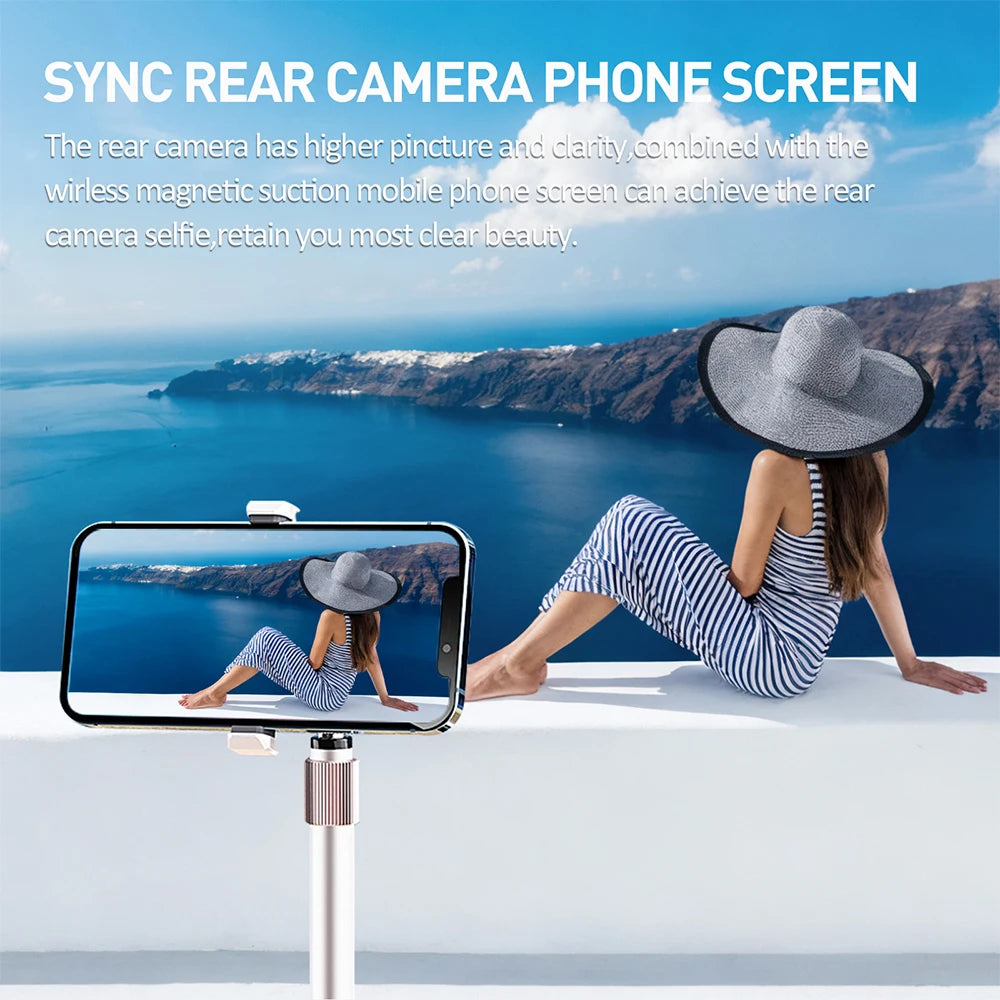 Mini Magnetic Phone Vlog Selfie Monitor Screen Rear Camera Vlogging Live Selfie Screen FOR iPhone Video Recording Shooting