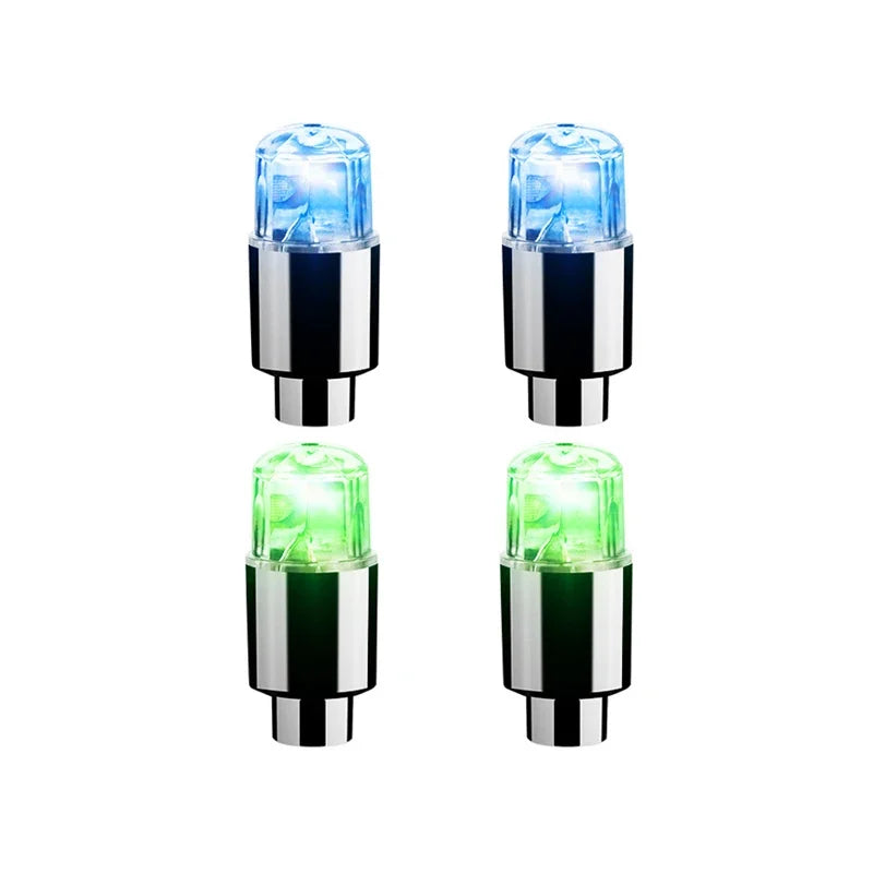 2/4/8Pcs Tire Valve Cap Lights Durable Tire Lights For Car Air Valve Caps With Lights For Motorcycles Bicycles Electric Vehicles
