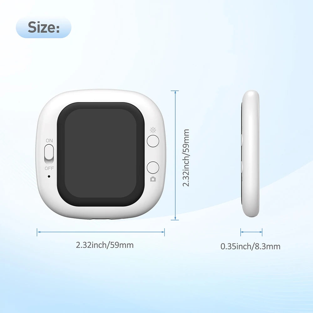 Mini Magnetic Phone Vlog Selfie Monitor Screen Rear Camera Vlogging Live Selfie Screen FOR iPhone Video Recording Shooting