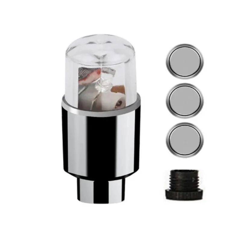 2/4/8Pcs Tire Valve Cap Lights Durable Tire Lights For Car Air Valve Caps With Lights For Motorcycles Bicycles Electric Vehicles