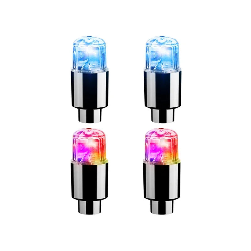 2/4/8Pcs Tire Valve Cap Lights Durable Tire Lights For Car Air Valve Caps With Lights For Motorcycles Bicycles Electric Vehicles