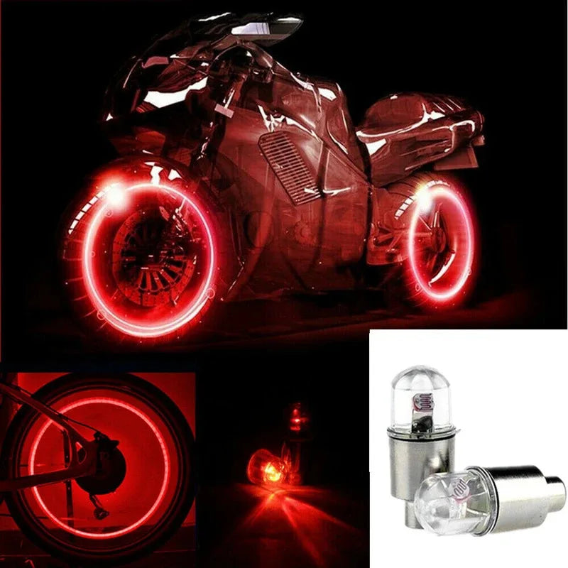 2/4/8Pcs Tire Valve Cap Lights Durable Tire Lights For Car Air Valve Caps With Lights For Motorcycles Bicycles Electric Vehicles