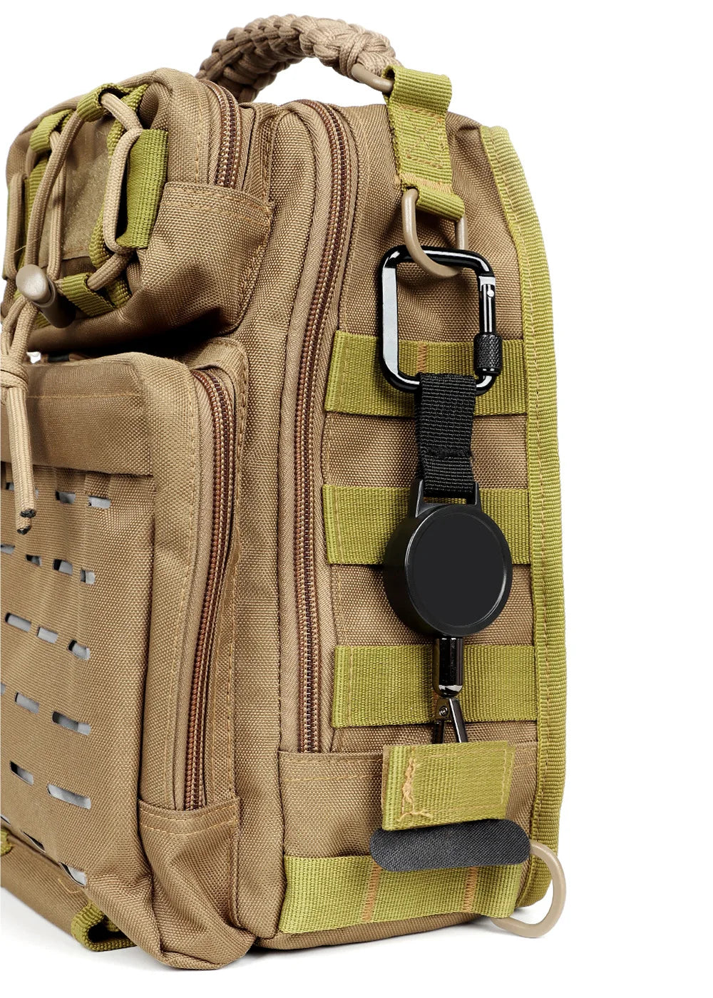 Anti-theft mobile phone holder with locking buckle and rope for hiking, cycling and rock climbing to prevent falls