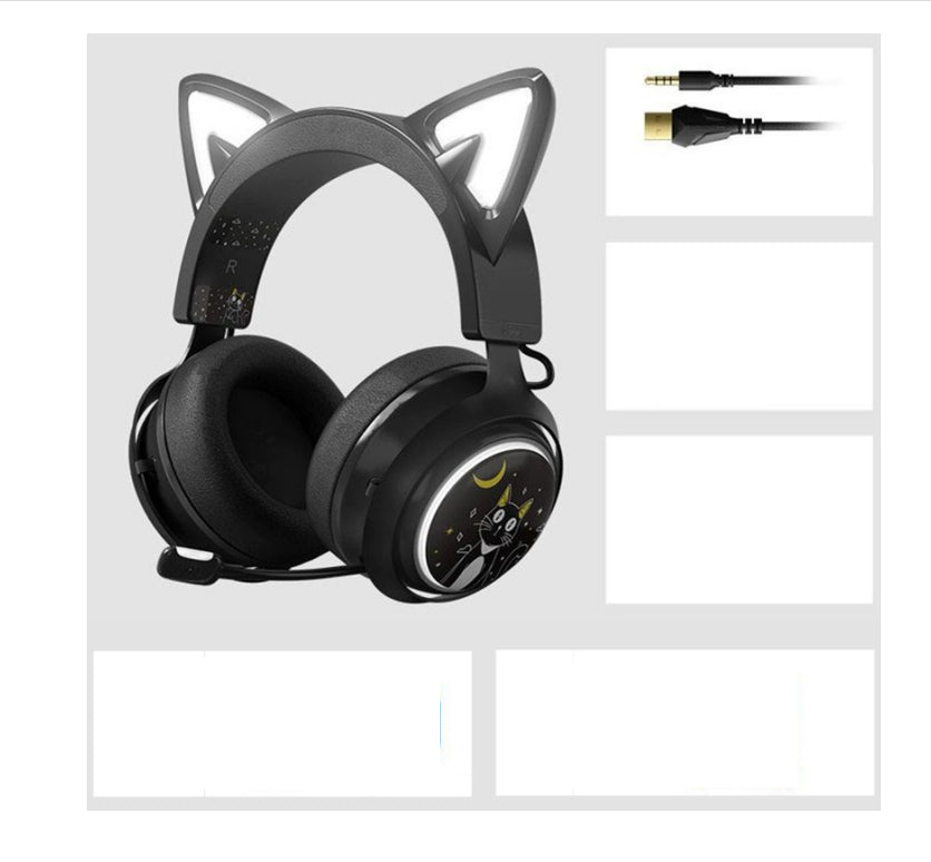 Net Red Same Style Luminous Cat Ear Headphones