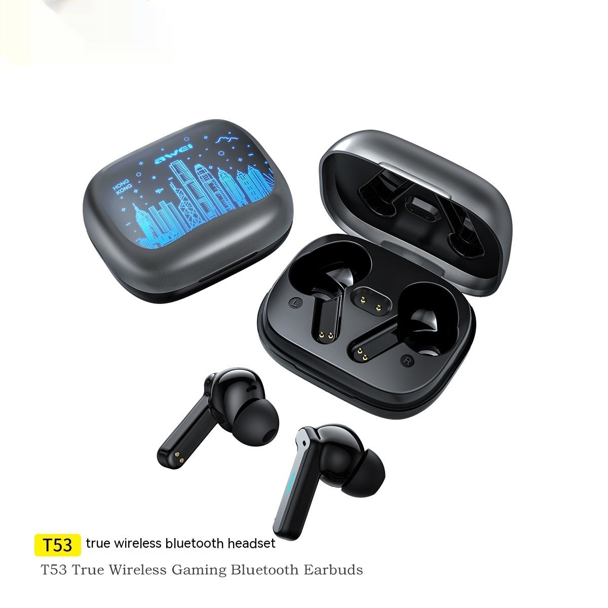 AWEI T53ANC Active Noise Reduction ENC Noise Reduction True Wireless Tws Bluetooth Headset