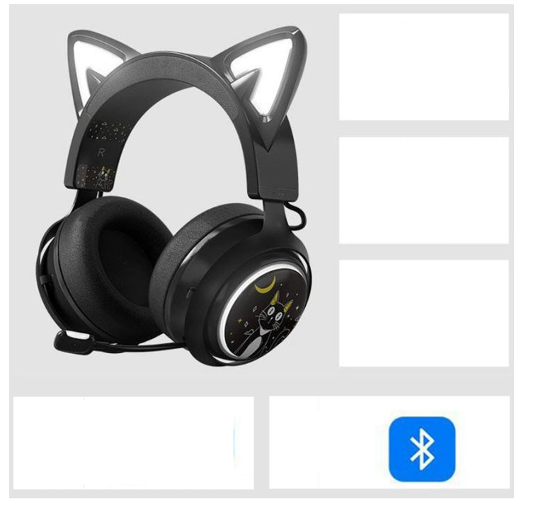 Net Red Same Style Luminous Cat Ear Headphones